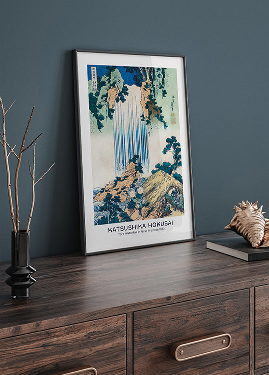 Katsushika Hokusai - Yoro Waterfall in Mino Province Poster - Posterbox.dk