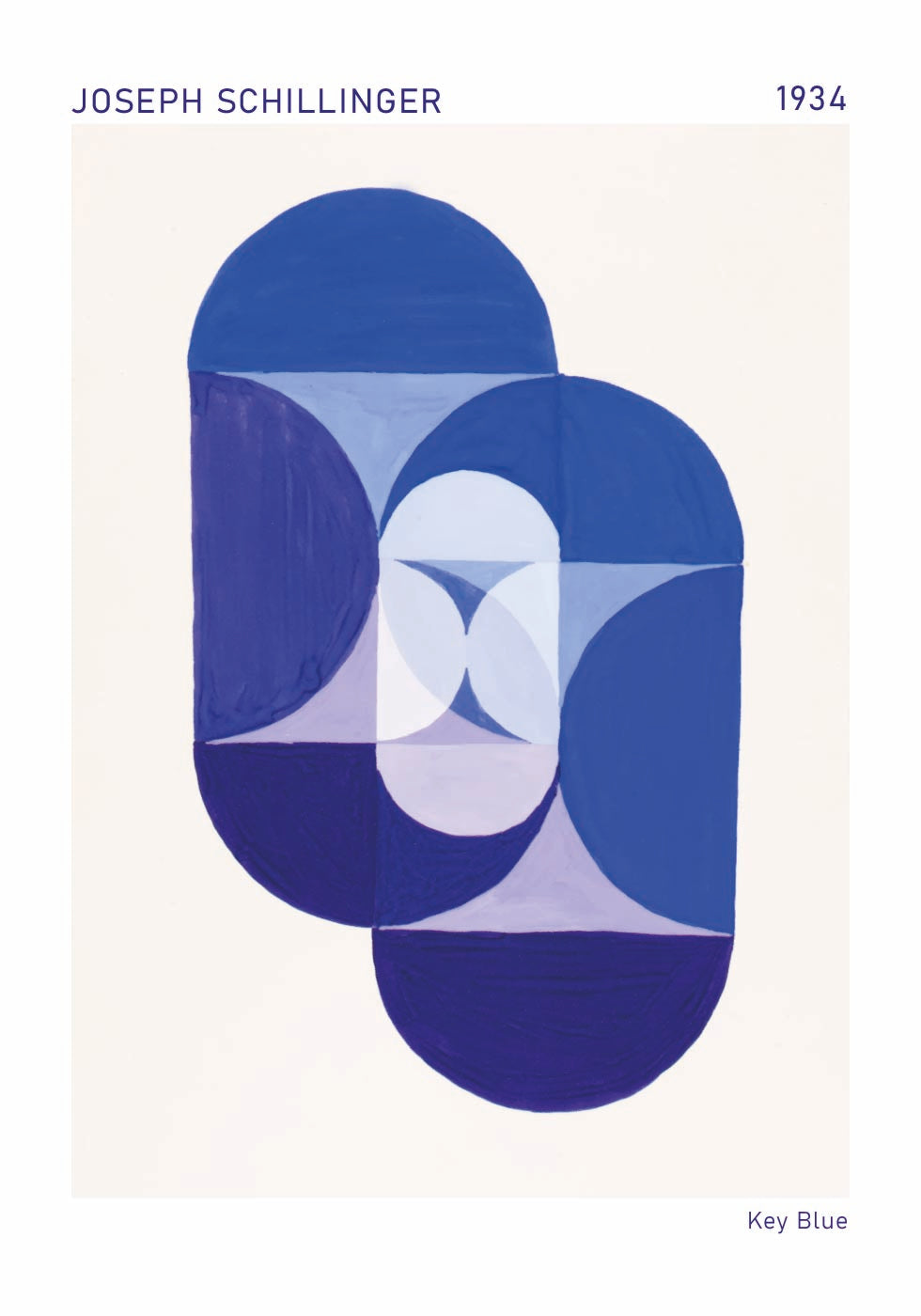 Key Blue, Joseph Schillinger Poster - Posterbox.dk