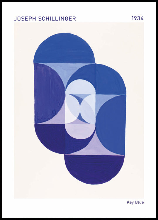 Key Blue, Joseph Schillinger Poster - Posterbox.dk