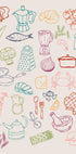 Kitchen Collage, Colorful Cooking Ingredient Icons Poster - Posterbox.dk