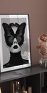Lady with Black Butterfly Mask Poster - Posterbox.dk