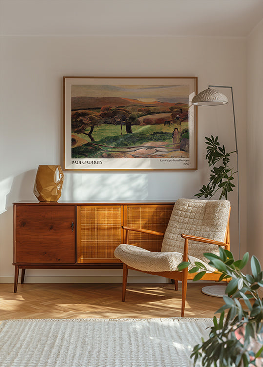 Landscape from Brittany, 1889, Paul Gauguin Poster - Posterbox.dk