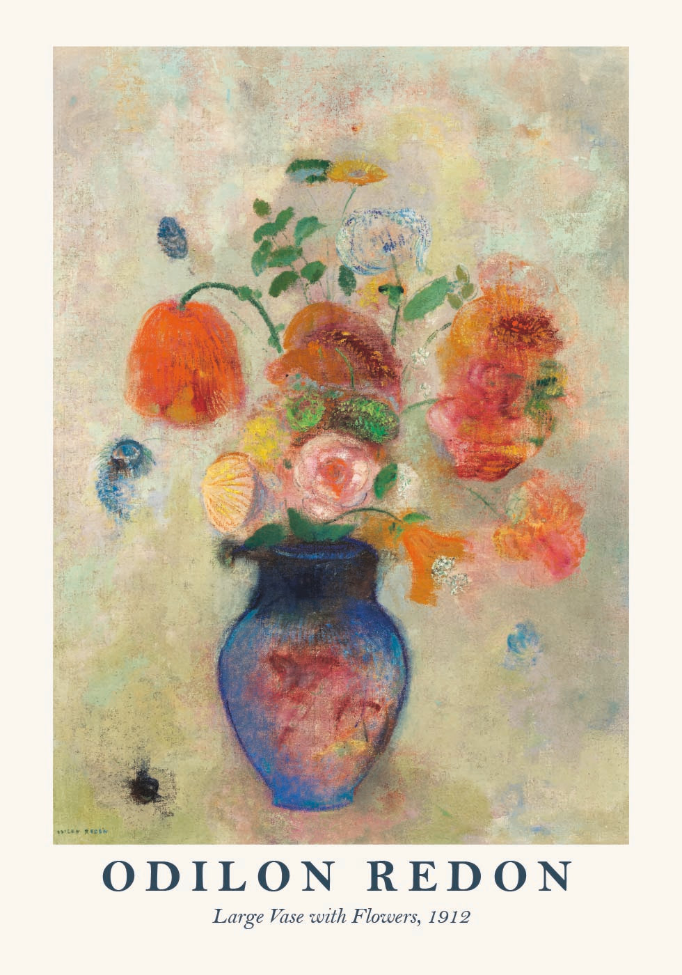 Large Vase With Flowers, Odilon Redon 1912 Poster - Posterbox.dk