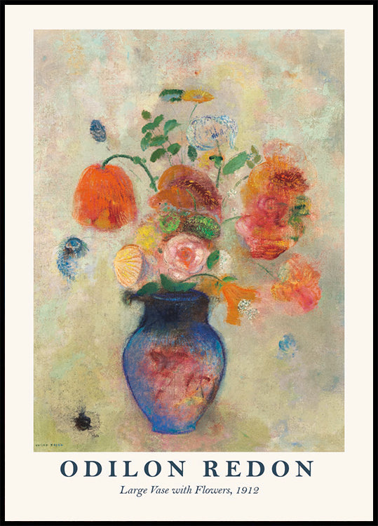 Large Vase With Flowers, Odilon Redon 1912 Poster - Posterbox.dk