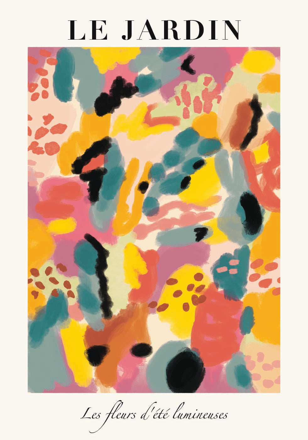 Le Jardin, luminous summer garden Poster - Posterbox.dk