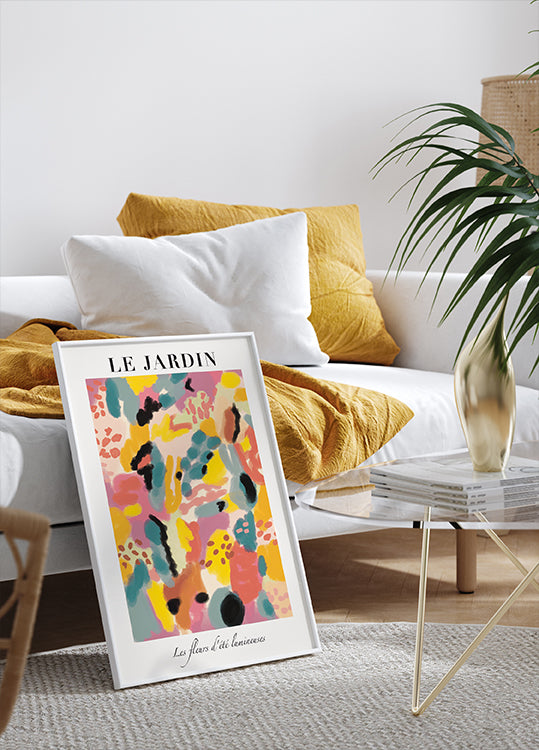 Le Jardin, luminous summer garden Poster - Posterbox.dk