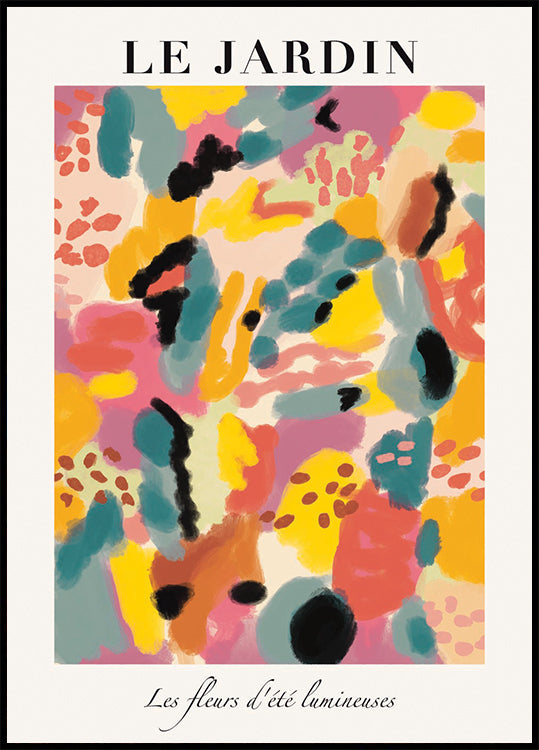 Le Jardin, luminous summer garden Poster - Posterbox.dk