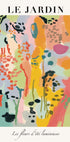 Le Jardin, vibrant floral abstract Poster - Posterbox.dk