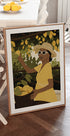 Lemon Garden Woman, Summer Citrus Harvest Poster - Posterbox.dk