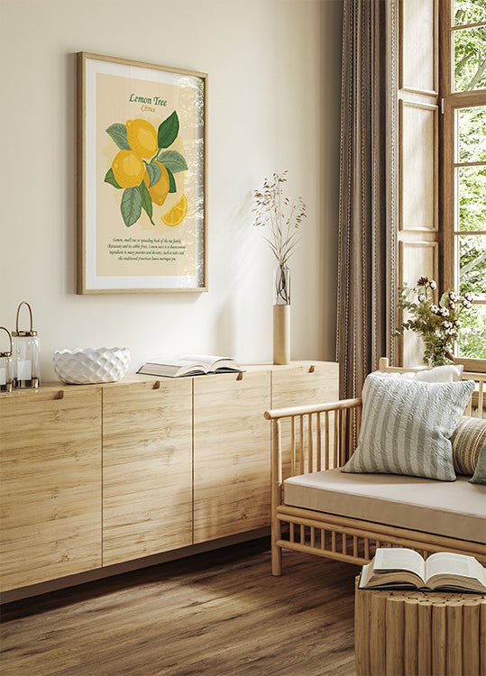 Lemon Tree Citrus Poster - Posterbox.dk