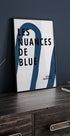 Les Nuances De Blue, Graphic Indigo Ribbon Abstract Poster - Posterbox.dk