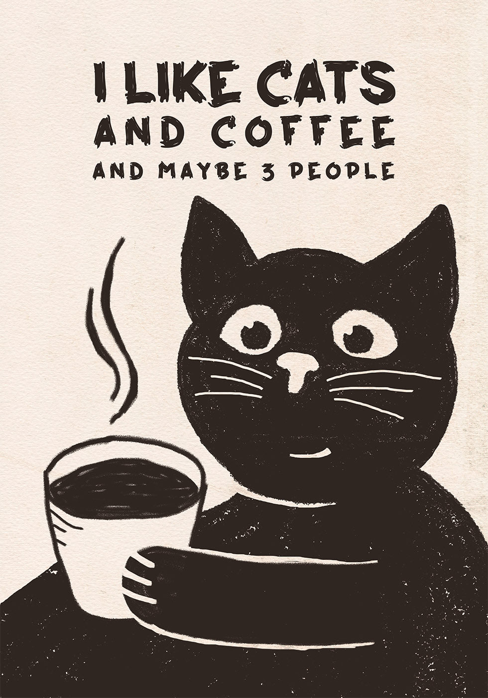 Like Cats and Coffee Poster - Posterbox.dk
