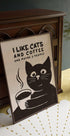 Like Cats and Coffee Poster - Posterbox.dk