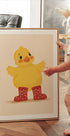Little Duck in Red Boots Poster - Posterbox.dk