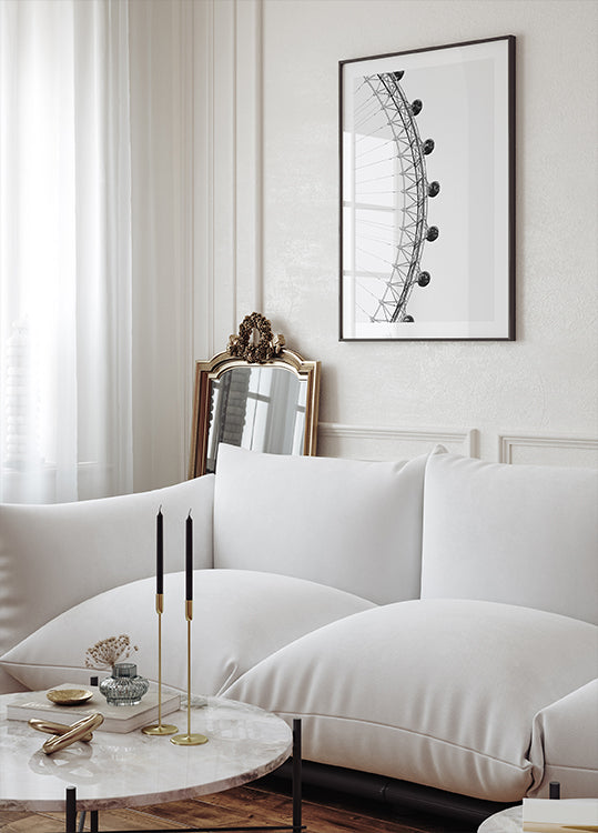 London Eye Minimalist Poster - Posterbox.dk