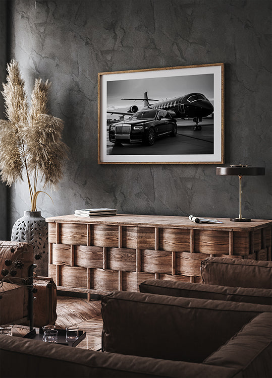 Luxury Lifestyle Black & White Landscape Poster - Posterbox.dk