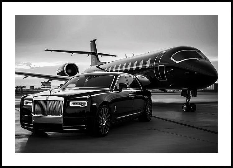 Luxury Lifestyle Black & White Landscape Poster - Posterbox.dk