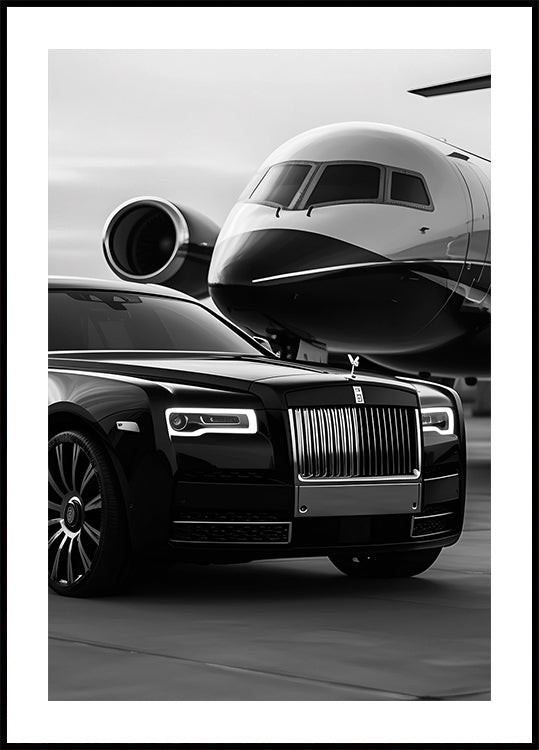 Luxury Lifestyle Black & White Poster - Posterbox.dk
