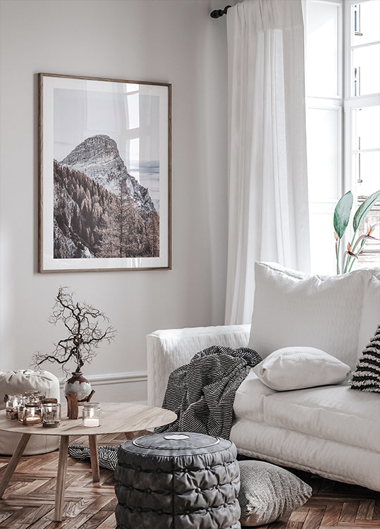 Majestic Mountain Autumn Landscape Poster - Posterbox.dk