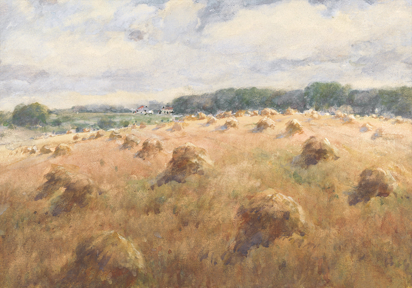 Maryland Wheat Fields Landscape Poster - Posterbox.dk