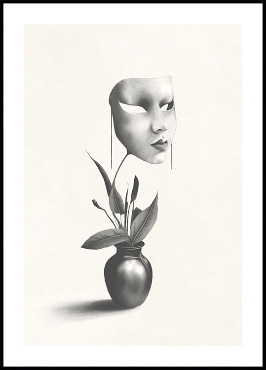 Mask in a Plant Poster - Posterbox.dk