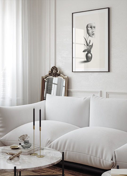 Mask in a Plant Poster - Posterbox.dk