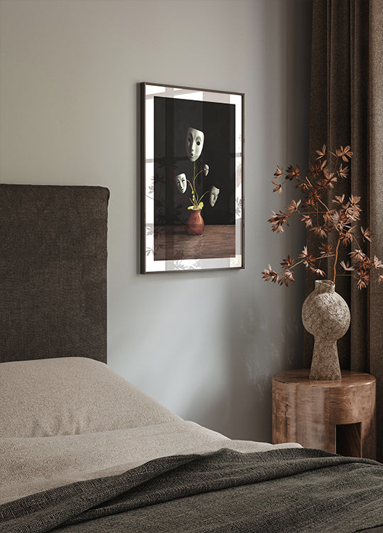 Masked Emotions, surreal plant Poster - Posterbox.dk