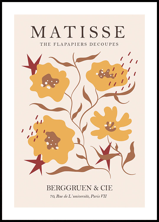 Matisse The Flag Papiers Decoupes Poster - Posterbox.dk