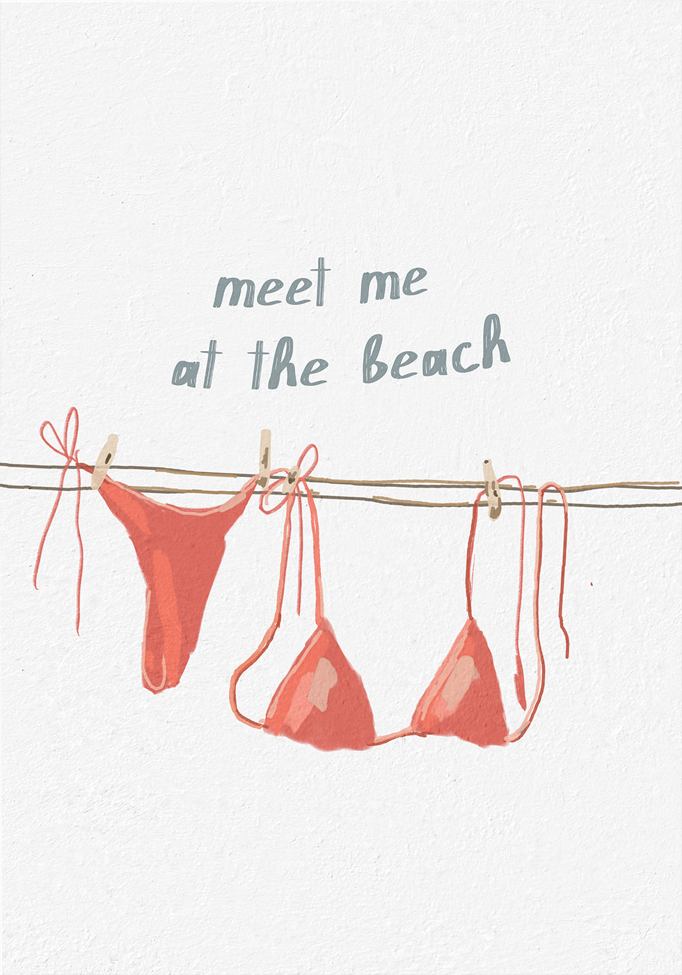 Meet Me at the Beach Poster - Posterbox.dk