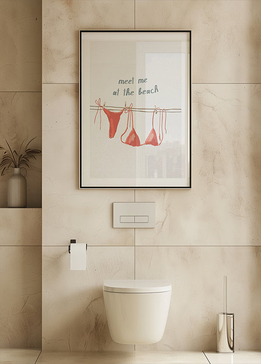 Meet Me at the Beach Poster - Posterbox.dk