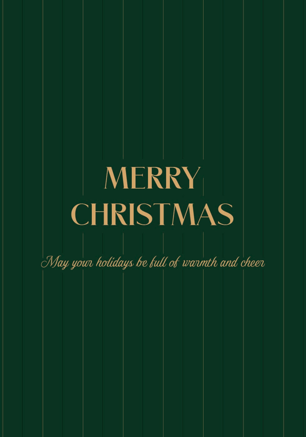 a merry Christmas card with a green background
