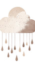 Minimalist Rainy Cloud Poster - Posterbox.dk