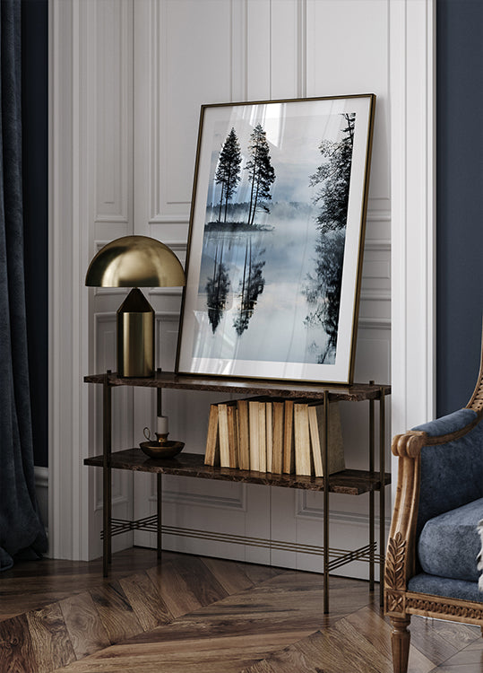 Misty Forest Morning Poster - Posterbox.dk