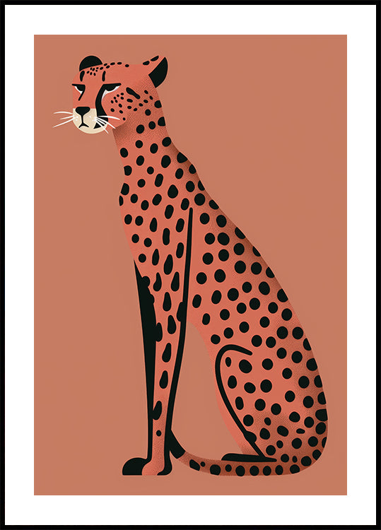 Modern Cheetah Poster - Posterbox.dk