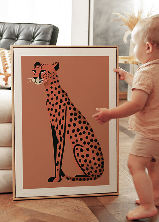Modern Cheetah Poster - Posterbox.dk
