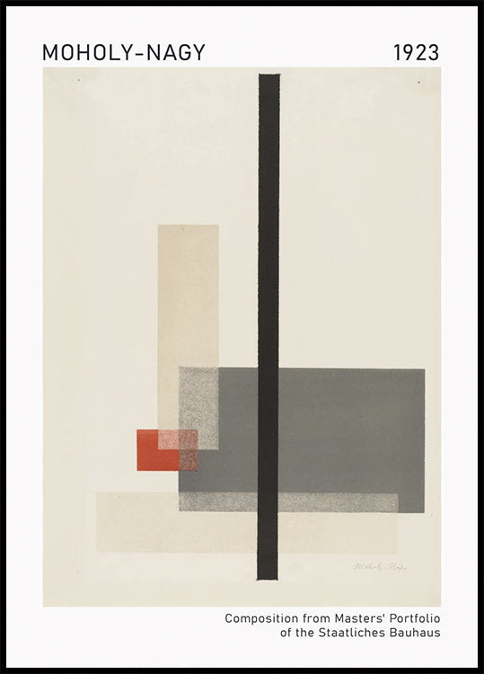 Moholy-Nagy, Bauhaus Composition Poster - Posterbox.dk
