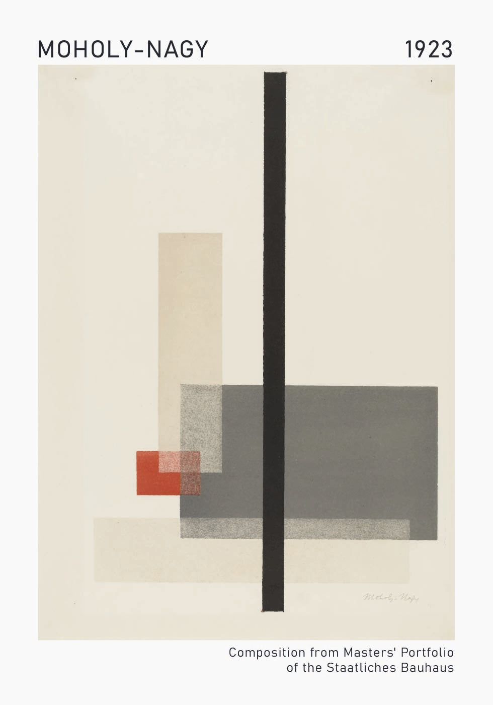 Moholy-Nagy, Bauhaus Composition Poster - Posterbox.dk