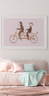 Monkey Bicycle Poster - Posterbox.dk