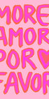 More Amor Por Favor, Pink Neon Love Poster - Posterbox.dk