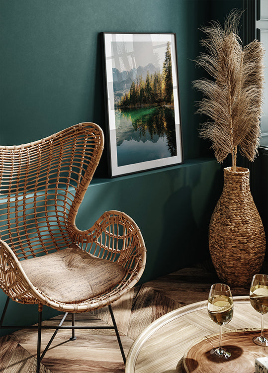 Morning Reflection by the Lake Poster - Posterbox.dk