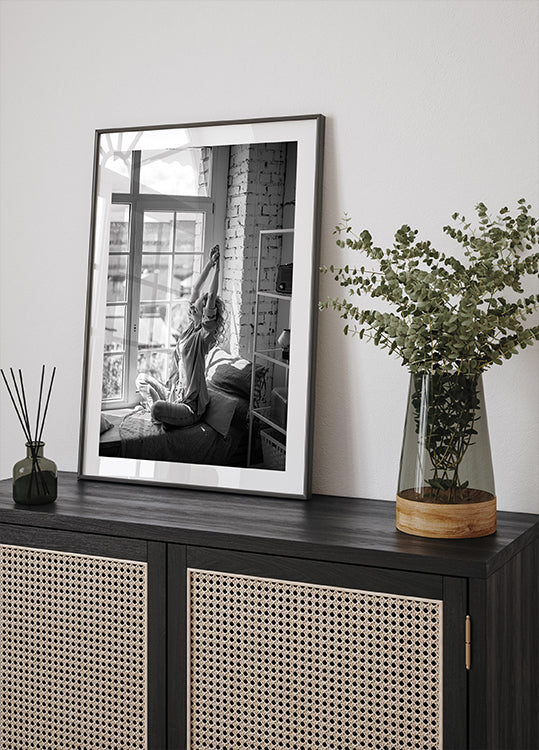 Morning Relaxation by the Window Poster - Posterbox.dk