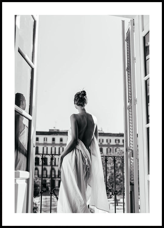 Morning Serenity Balcony Poster - Posterbox.dk