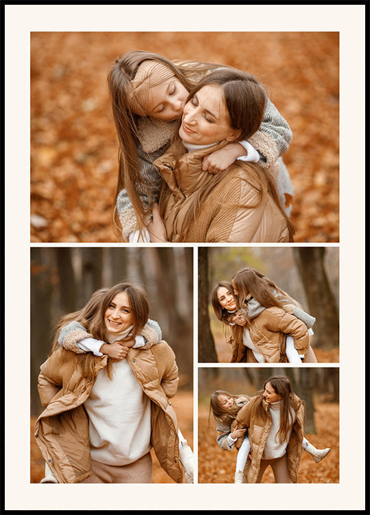 Mother and Daughter Personalized Photo Collage Poster - Posterbox.dk