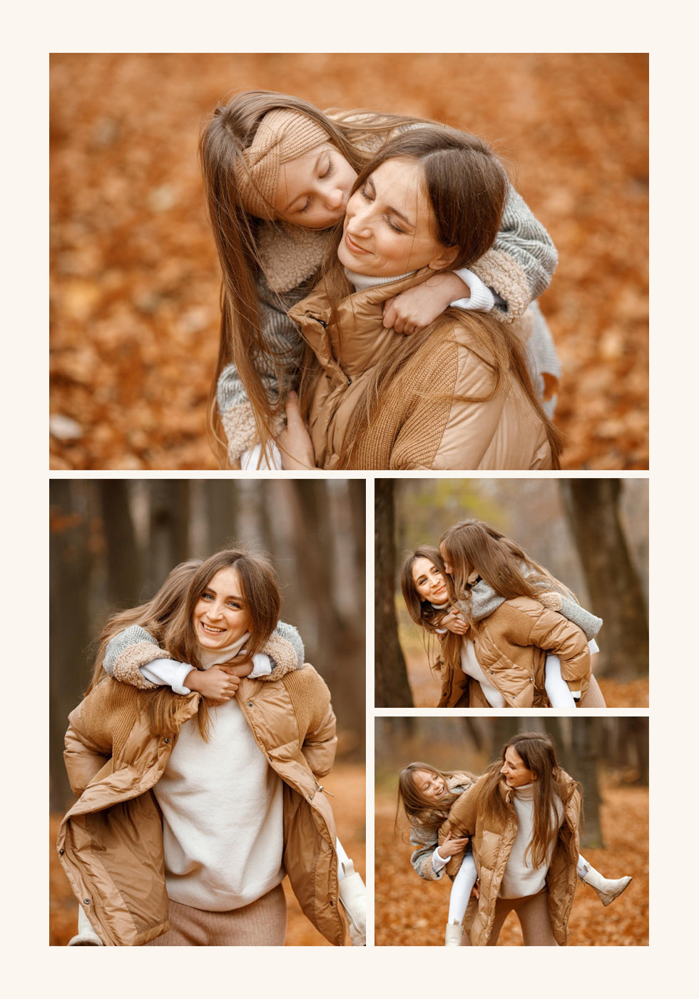 Mother and Daughter Personalized Photo Collage Poster - Posterbox.dk
