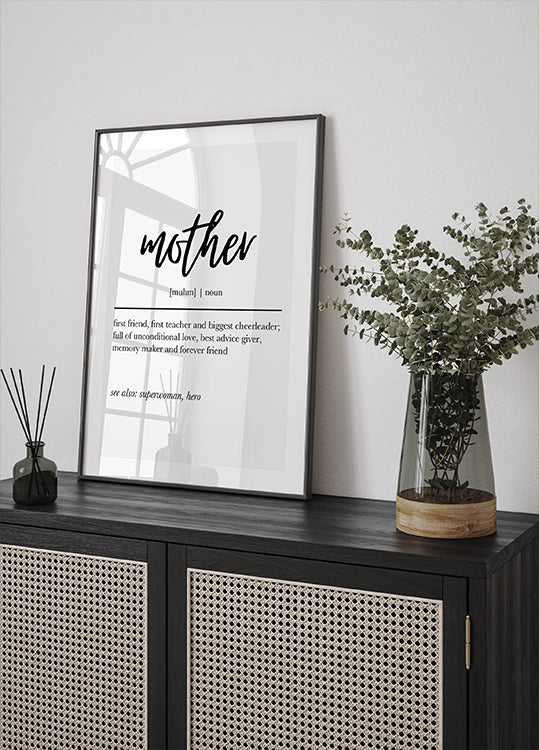 Mother Definition Print Poster - Posterbox.dk