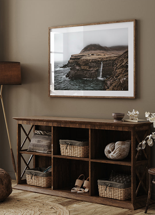 Múlafossur Waterfall Poster - Posterbox.dk