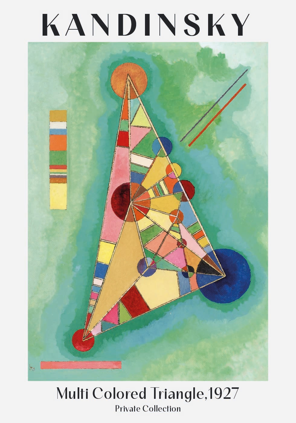 Multi Colored Triangle, 1927, Wassily Kandinsky Poster - Posterbox.dk