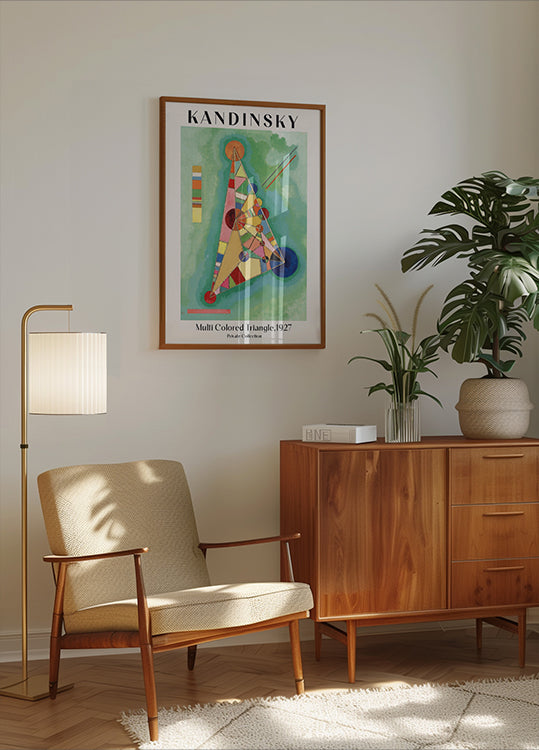 Multi Colored Triangle, 1927, Wassily Kandinsky Poster - Posterbox.dk