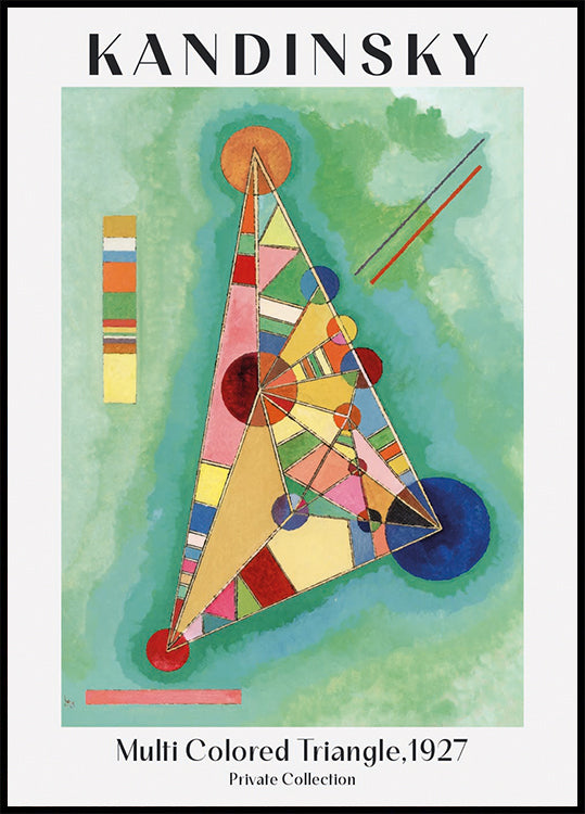 Multi Colored Triangle, 1927, Wassily Kandinsky Poster - Posterbox.dk