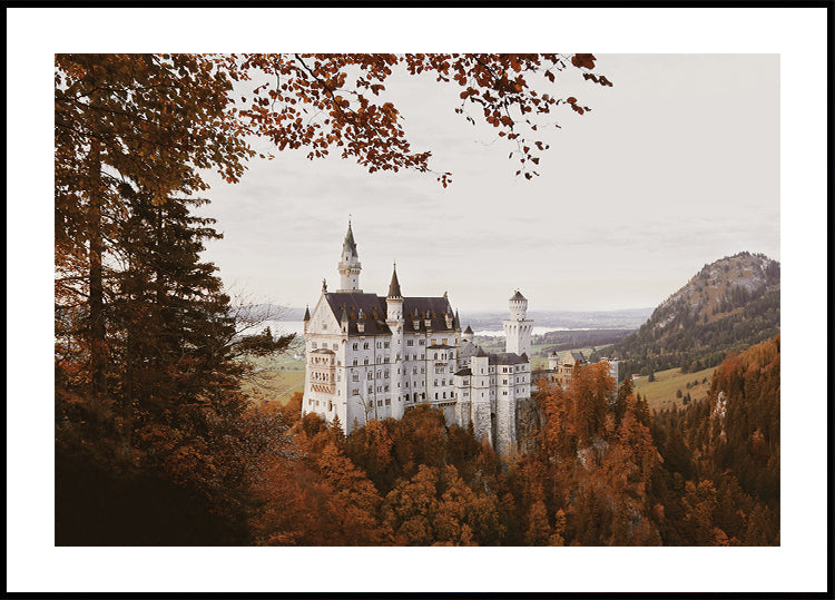 Neuschwanstein Castle in Autumn Poster - Posterbox.dk